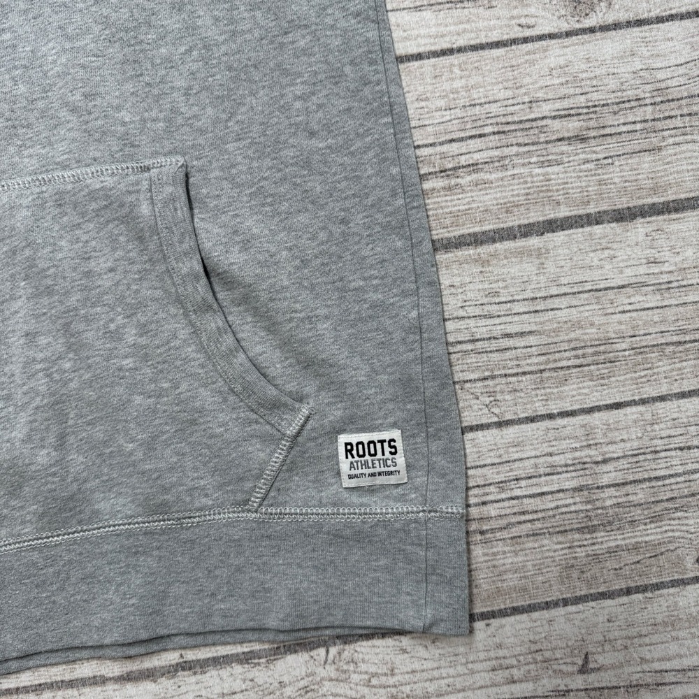 Roots Athletics Hoodie Women's 2XS Gray Fleece Lined Pullover Lounge Athleisure - Picture 6 of 7